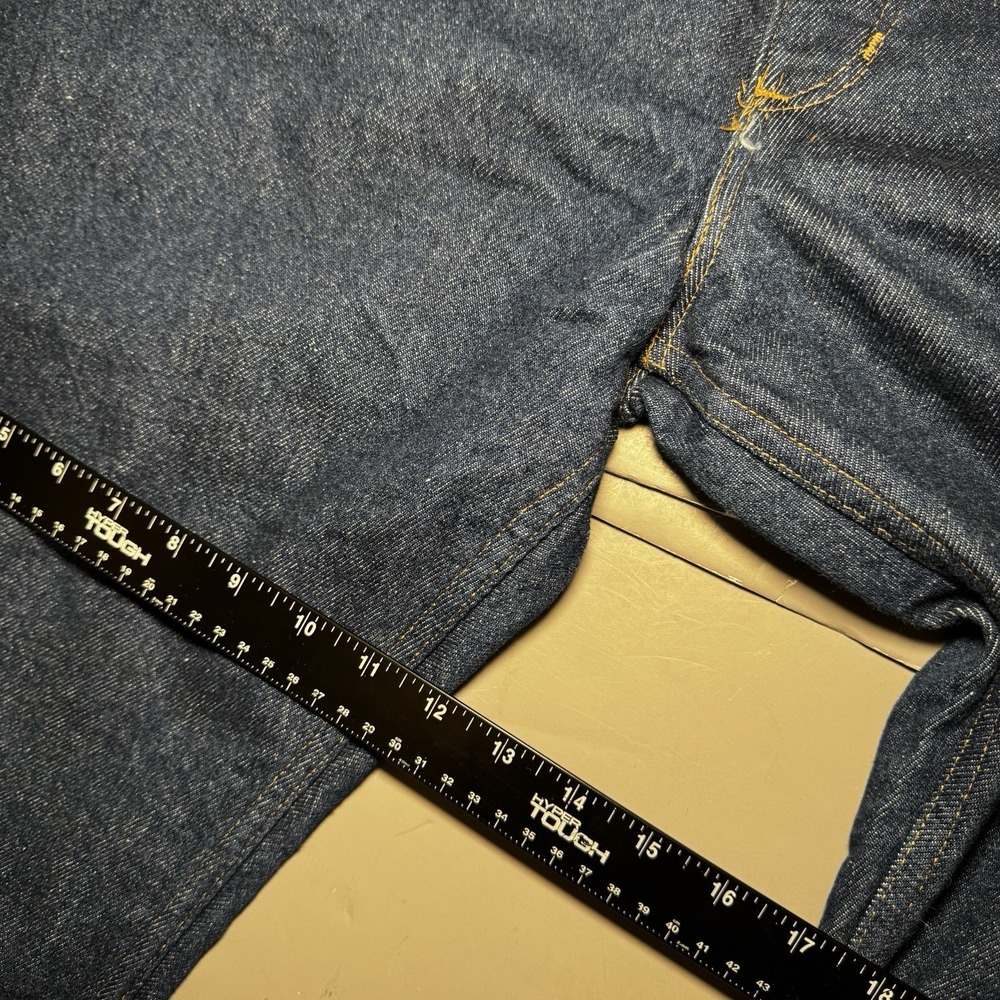 Carhartt Casual Jeans WF128 Flannel Lined Mens 40 32 Vintage USA Union Made New - Picture 12 of 16